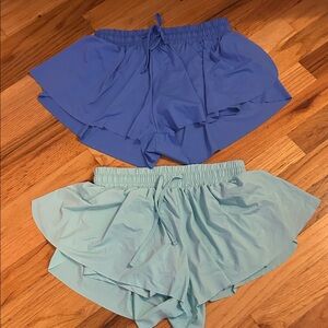 Stylish Butterfly Shorts - Blue, Light Blue